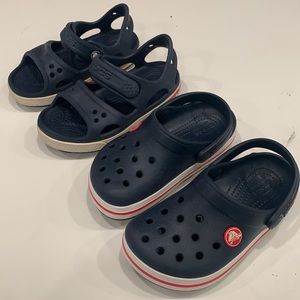 Pair of boys Crocs